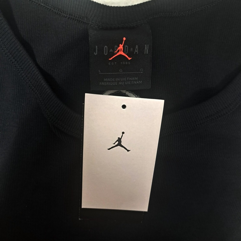 Air Jordan Women's Tank Top DX4700-010‎ Black SZ Large LG Brand New W/ Tags $42 - Picture 7 of 9
